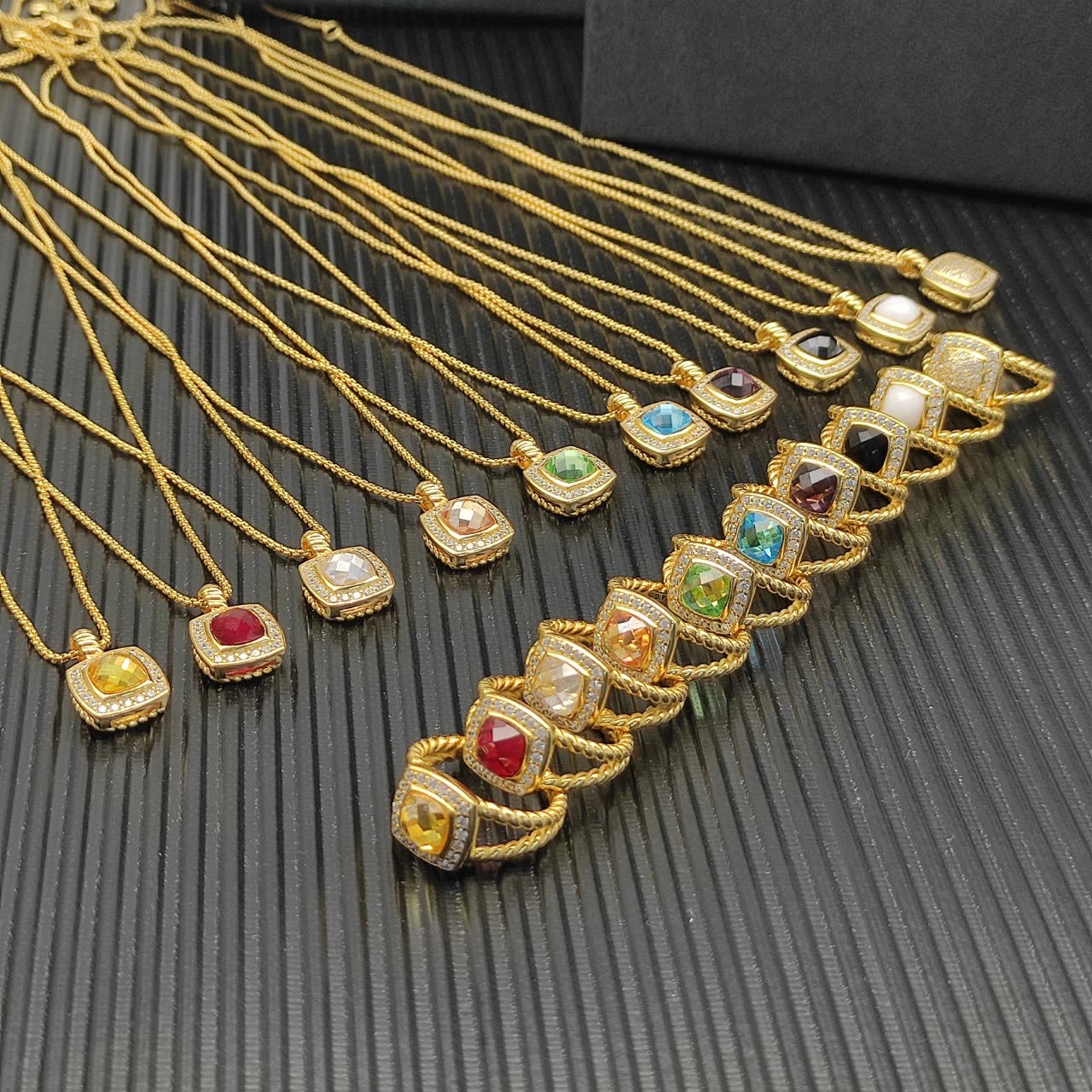David Yurman Cable Collectibles™ Citrine & Diamond Albion™ Pendant Necklace